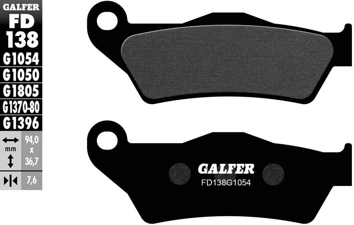 Galfer bremseklodser fd138 bremseklodser fd138 g1054 økologiske