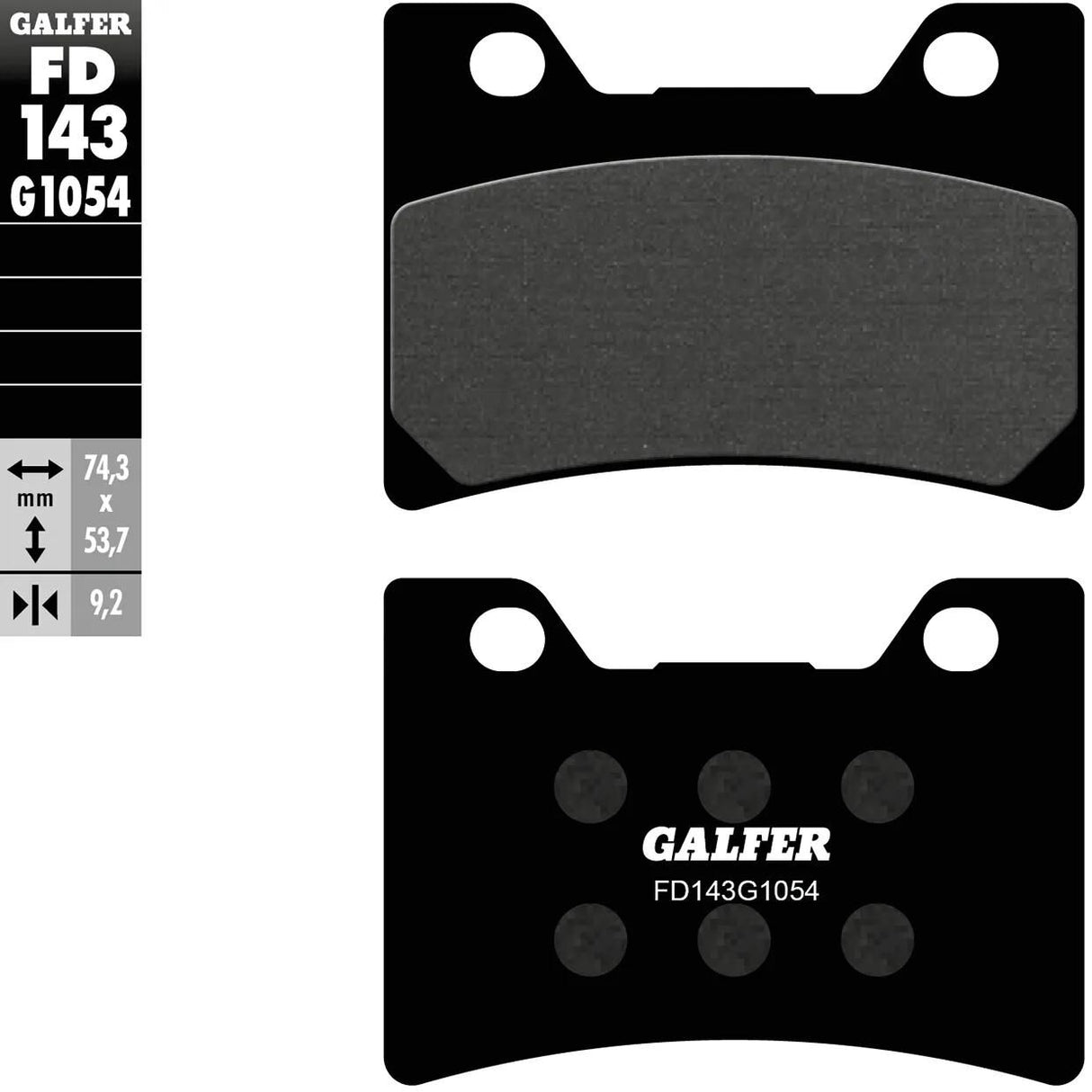 Galfer bremseklodser fd143 bremseklodser fd143 g1054 økologiske