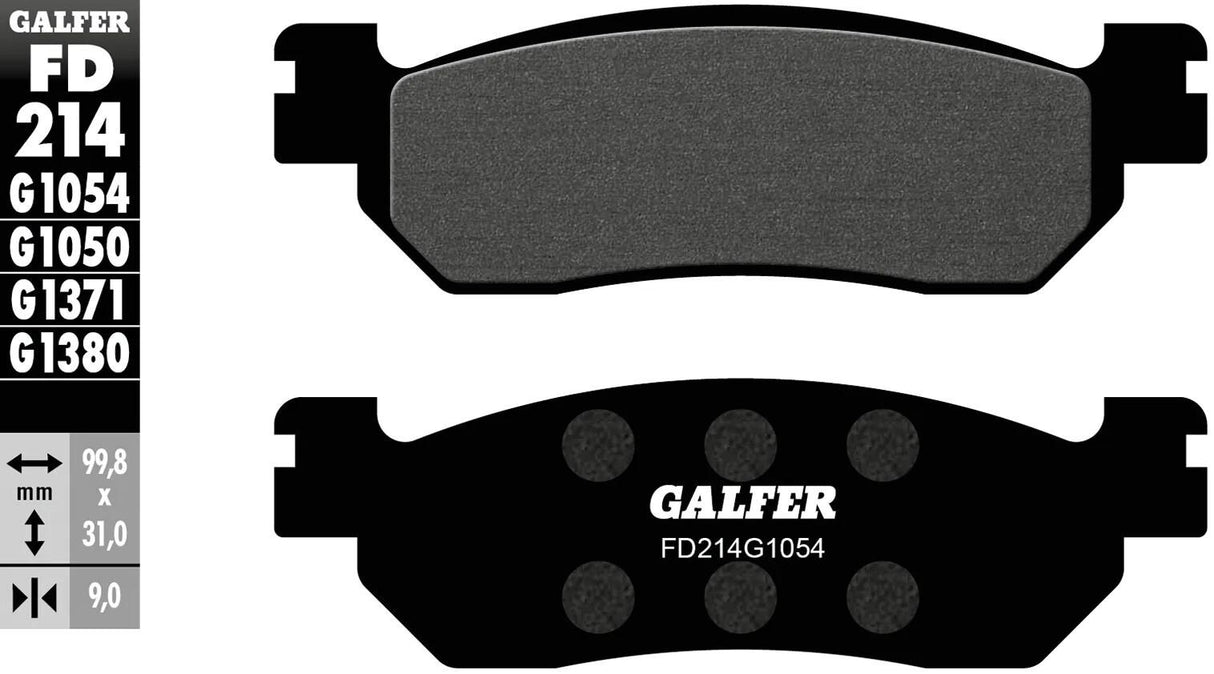 Galfer bremseklodser fd214 bremseklods fd214 g1054 økologisk standard