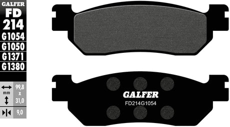 Galfer bremseklodser fd214 bremseklods fd214 g1054 økologisk standard