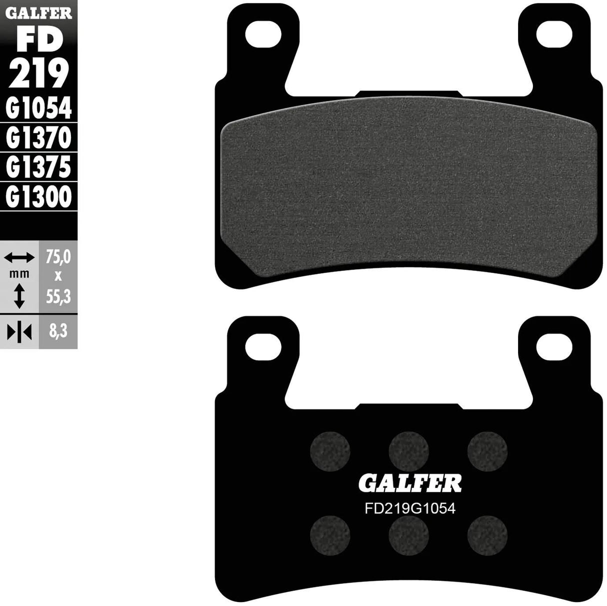 Galfer bremseklodser fd219 bremseklods fd219 g1054 økologisk gade
