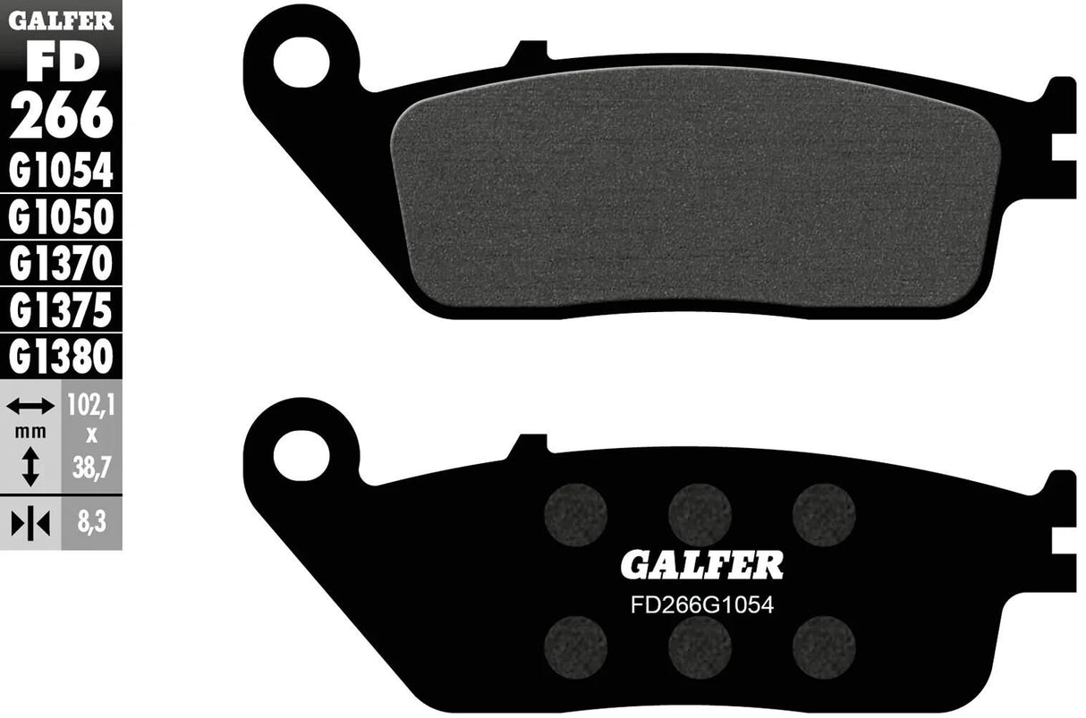 Galfer bremseklodser fd266 bremseklods fd266 g1054 økologisk gade
