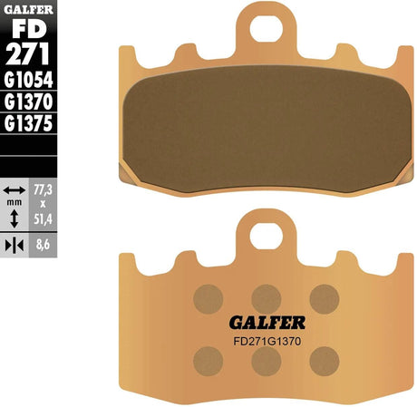 Galfer bremseklodser fd271 bremseklods fd271 g1370 sint. metalgade