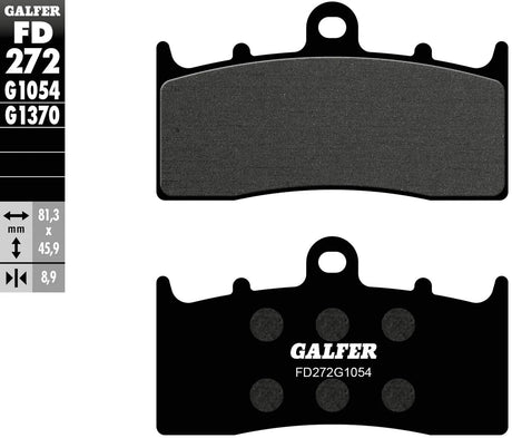 Galfer bremseklodser fd272 bremseklodser fd272 g1054 organisk standard
