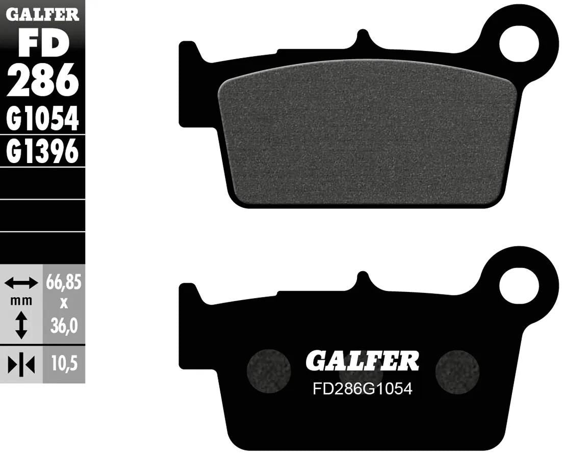 Galfer bremseklodser fd286 bremseklods fd286 g1054 organisk standard