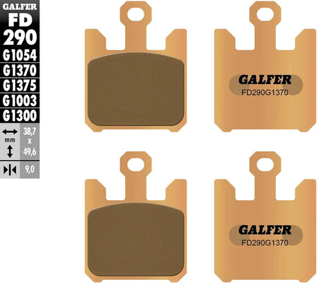 Galfer bremseklodser fd290 bremseklodser fd290 g1370 sint.metal street