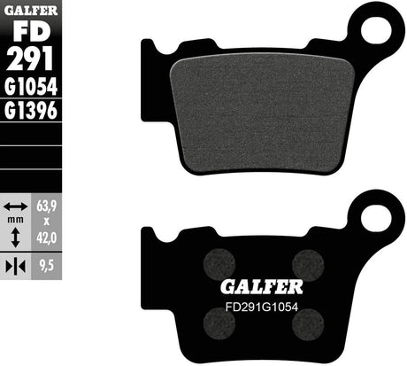 Galfer bremseklodser fd291 bremseklodser fd291 g1054 økologisk standard