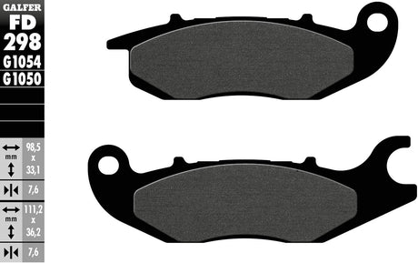 Galfer bremseklodser FD298 bremseklods FD298 G1054 organisk standard