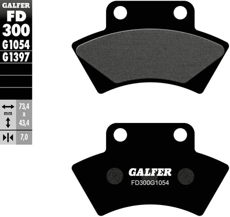 Galfer bremseklodser FD300 bremseklods FD300 G1054 organisk standard