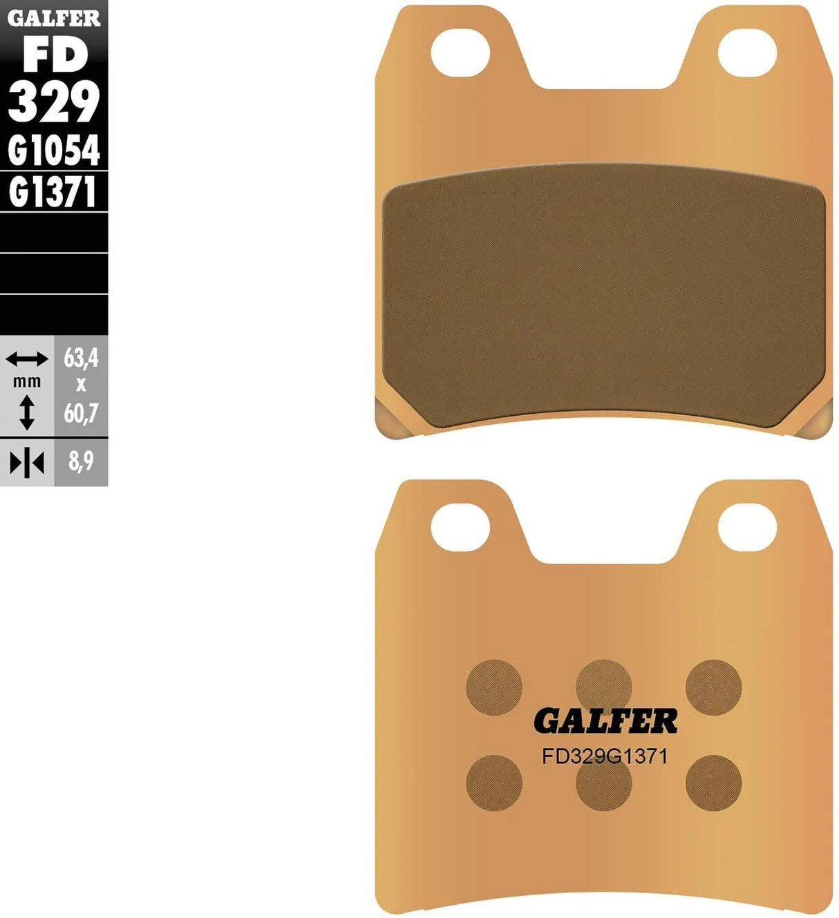 Galfer bremseklodser fd329 bremseklods fd329 g1371 sint.metal street