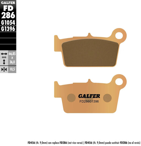 Galfer bremseklodser fd286 bremseklodser fd286 g1396 sint.metal offroad