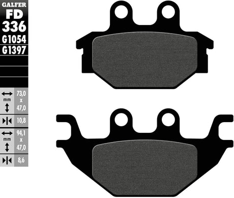 Galfer bremseklodser FD336 bremseklods FD336 G1054 organisk standard