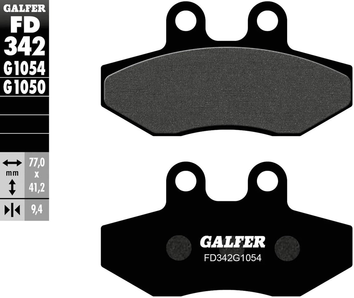 Galfer bremseklodser FD342 bremseklods FD342 G1054 organisk standard