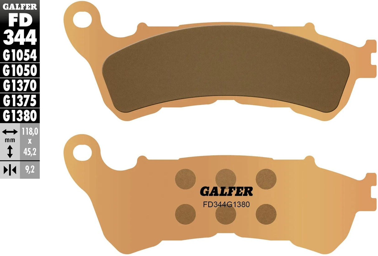 Galfer bremseklodser fd344 bremseklods fd344 g1380 sint.metal scooter