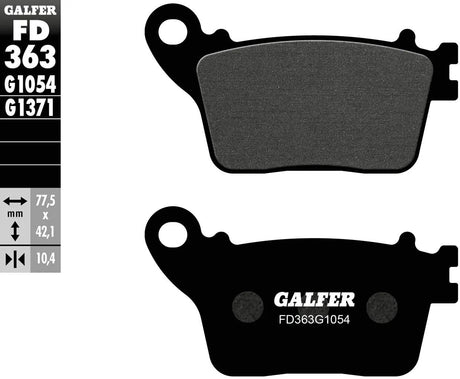 Galfer bremseklodser FD363 bremseklods FD363 G1054 organisk standard