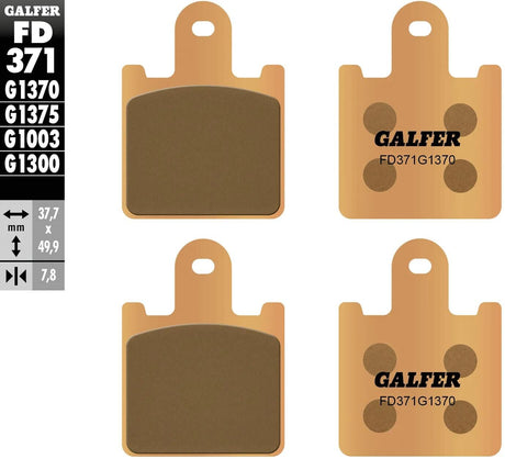 Galfer bremseklodser fd371 sintrede bremseklodser fd371 g1370