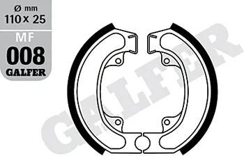 Galfer bremsesegmenter mf008 bremsesko mf008 g2165 økologisk