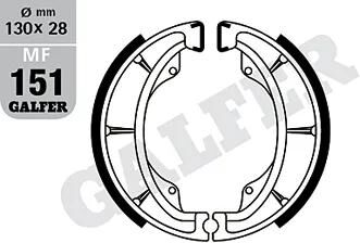 Galfer bremsesegmenter mf151 bremsesko mf151 g2165 orgnic