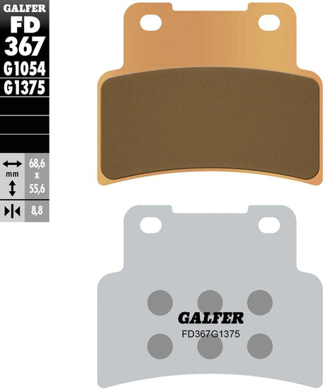 Galfer bremseklodser fd367 bremseklods fd367 g1375 sint.metal str,sp.