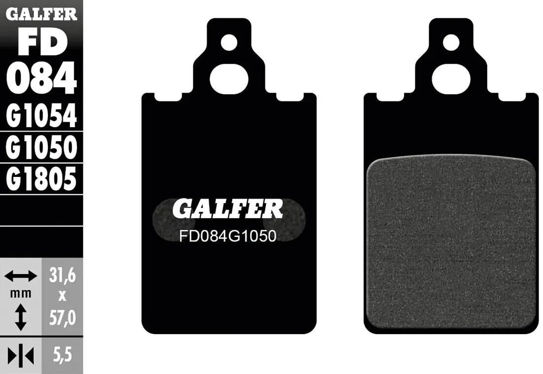 Galfer bremseklodser fd084 bremseklodser fd084 g1050 økologiske