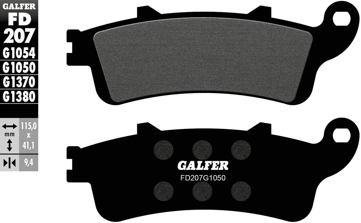 Galfer bremseklodser fd207 bremseklods fd207 g1050 økologisk scooter