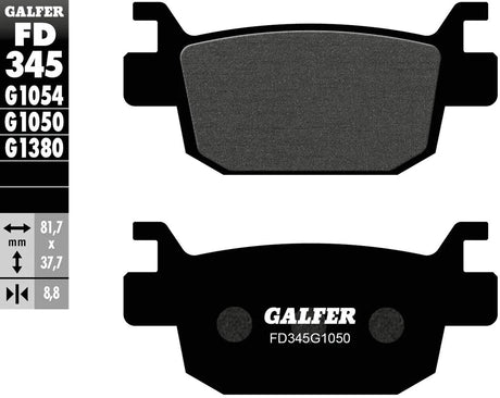 Galfer bremseklodser FD345 bremseklods FD345 G1054 organisk standard