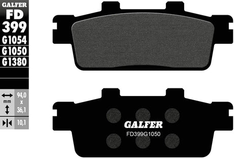 Galfer bremseklodser fd399 bremseklods fd399 g1050 økologisk scooter
