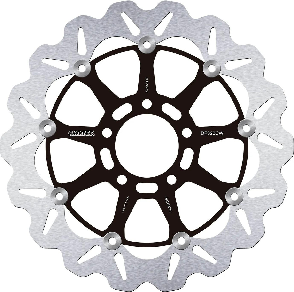 Galfer bremseskive df320 rotor df320 type cw flydende