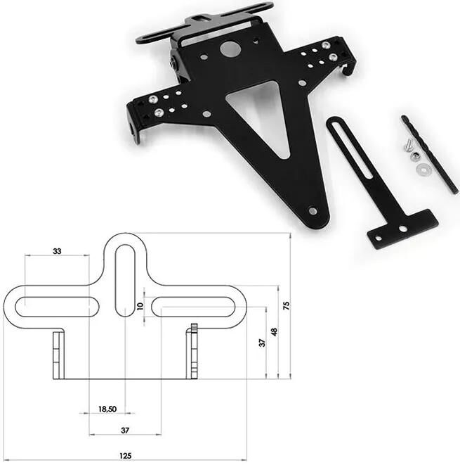 Progress line nummerpladeholder nummerpladeholdere un type6 sw verst