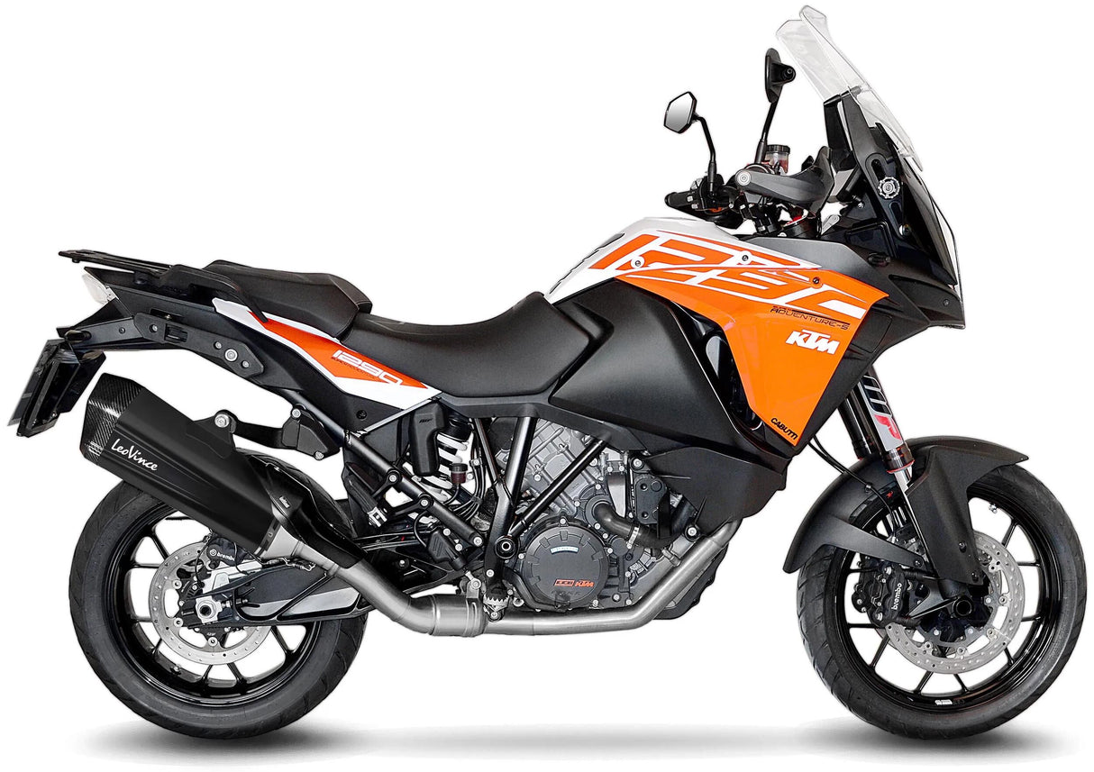 Leovince lyddæmper SBK LV-12 sort udgave Schalld Leo Slipon LV-12 SW