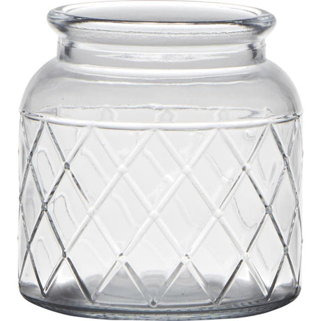 Hakbijl glas brussel vase glas med motiv ø10xh10,5cm