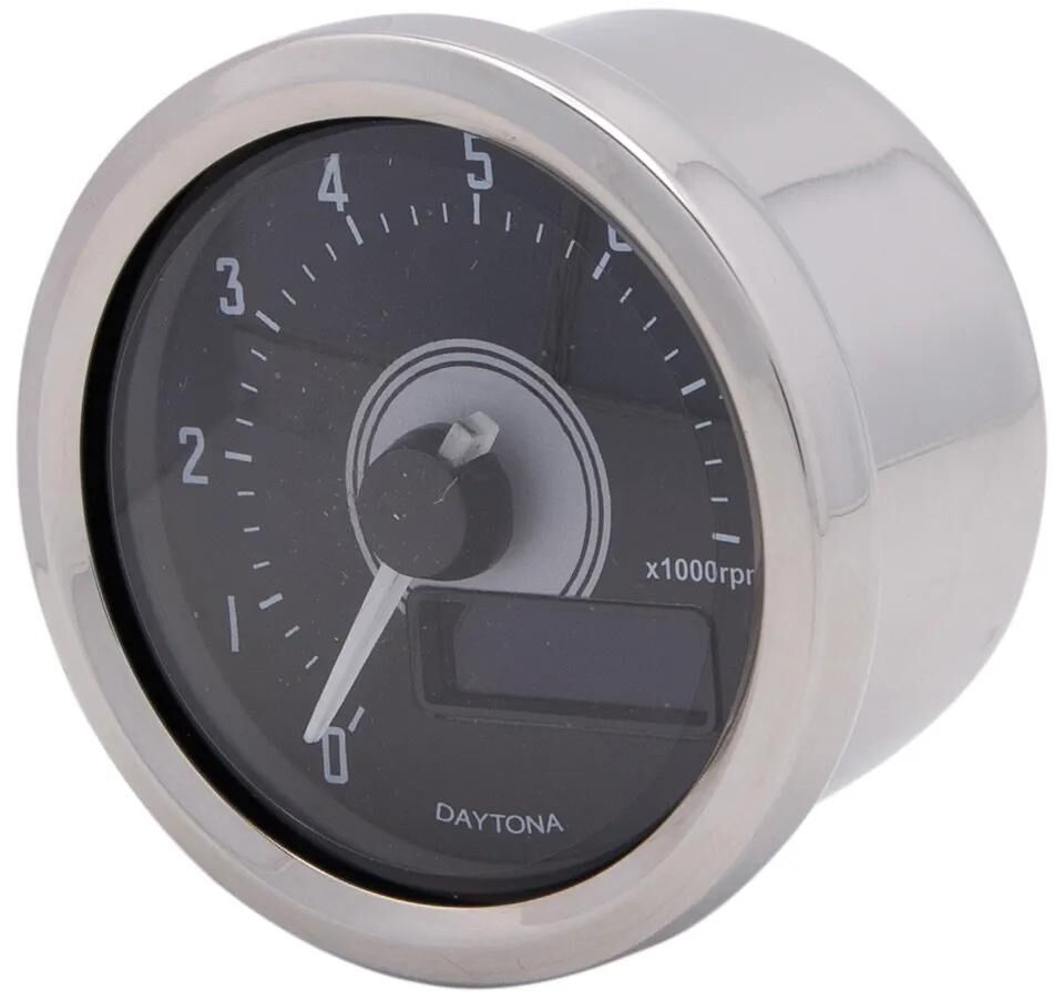 Daytona omdrejningstæller velona 60 speed måleenhed ve led hvid 8000 rpm