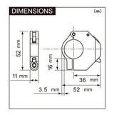 Daytona USB-stik slim-mount USB-slim-mount type-C SW 18W