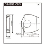 Daytona USB-stik slim-mount USB-slim-mount type-A SW 12W