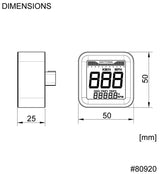 Daytona omdrejningstæller terning speedometer terning m speed alu sw