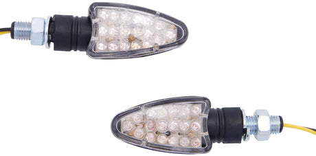 Spec-x LED-indikatorpil LED-blinklys er sort, kortærmet, par