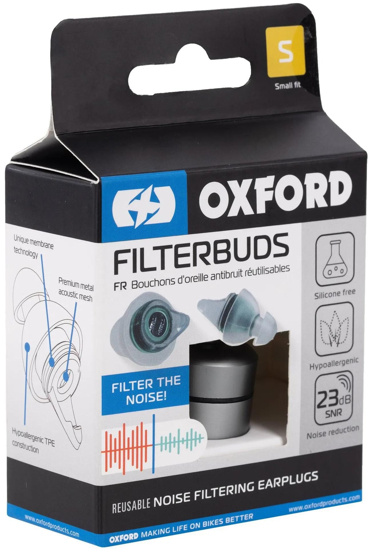 Oxford beskyttende skjold filterknopper høreværn filter knopper lille pasform