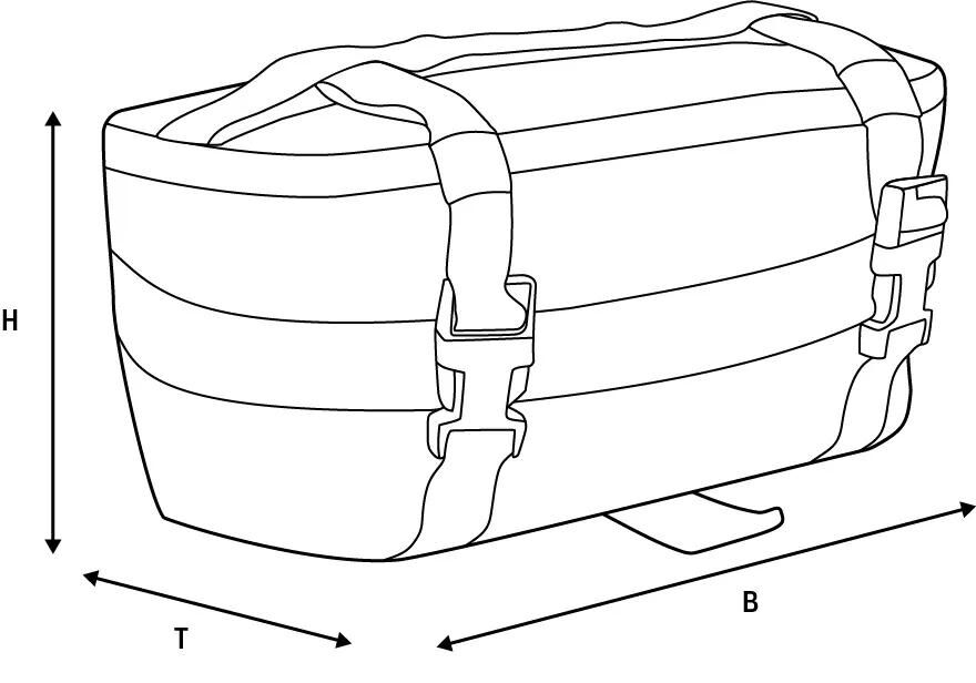 Oxford fanny pack xw1s sort 1,5l