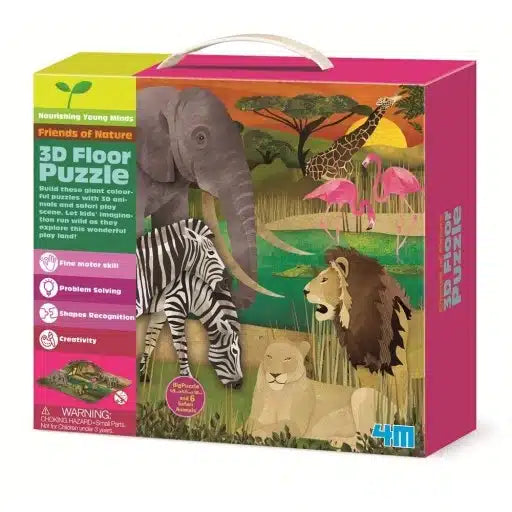 Dam thinking kits gulvpuslespil 3d safari