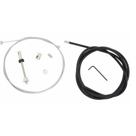 Brems kabel til bageste tromle bremse komplet sort