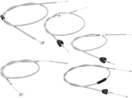 101 oktan bowden kabel sæt bowden kabel sæt 101.octa 5tlg grå