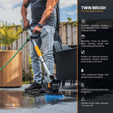 Batavia produkter 18v batteri dobbelt børste scrubber krop