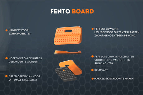 Fento produkter bord ergonomisk knæmåtte pr stk