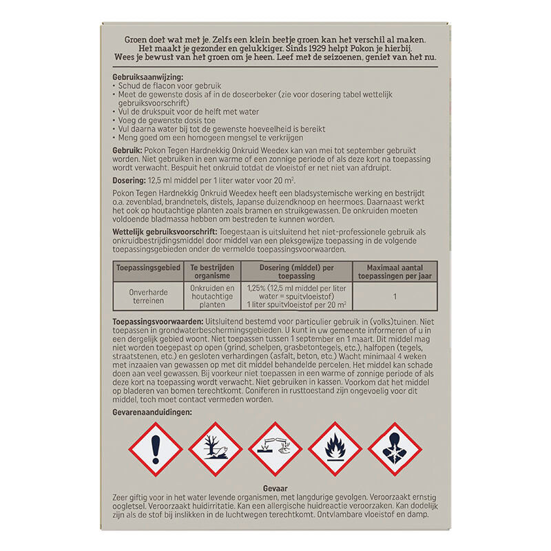 Pokon produkter mod genstridigt ukrudt koncentrat 100ml weedex
