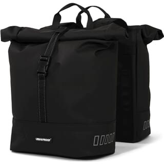 Urbanproof taske dobbelt roll up genbrug 38l sort