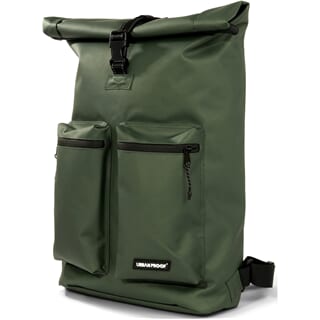 Dutchperfect urban proof rolltop rygsæk rygsæk 20l grøn genbrugt