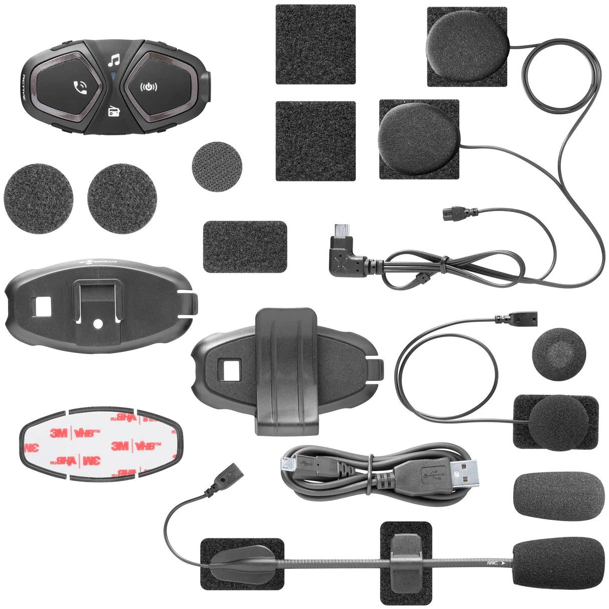 Interphone hjelm kommunikationssystem aktiv hjelm com.system interp. enkelt sæt