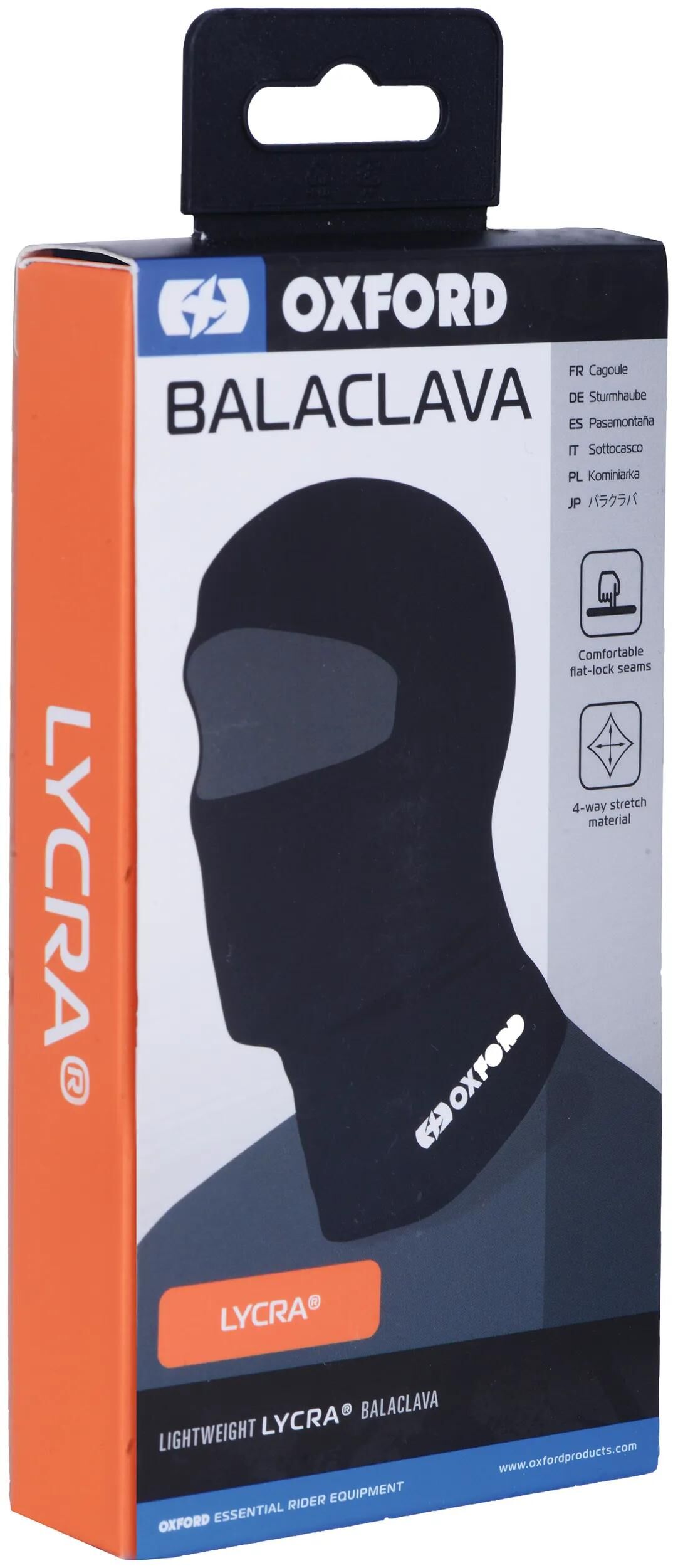 Oxford balaclava lycra stormhætter sorte