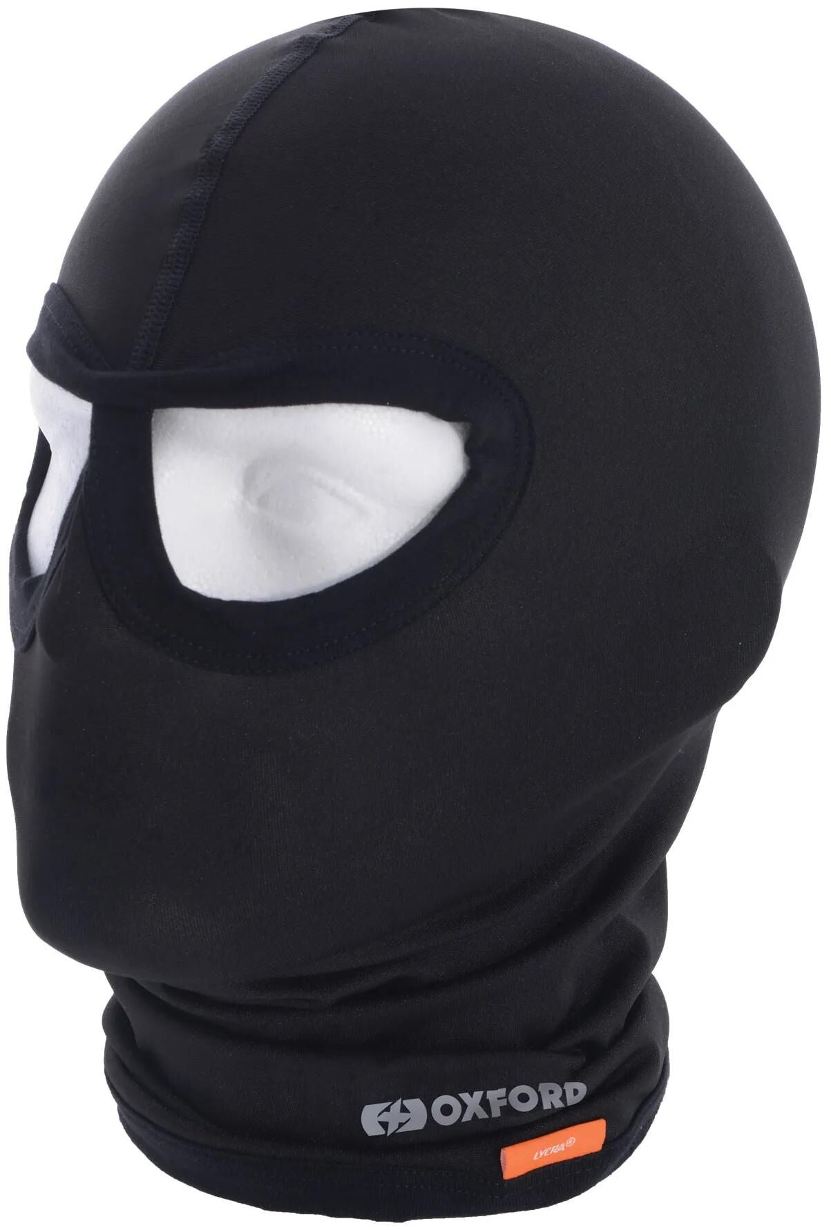 Oxford balaclava stormhætte øjne lycra sorte