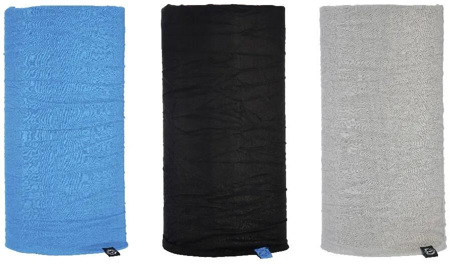 Oxford multifunktionelt stykke comfy halstørklæde comfy blå sort grå 3-pak